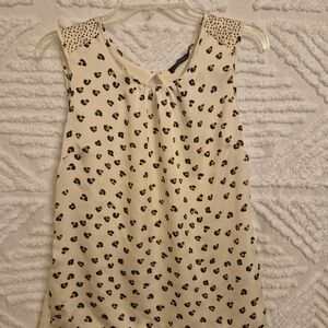 The Limited Cream Leopard Print Blouse